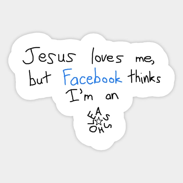 Facebook Hates Me Sticker by Silent N